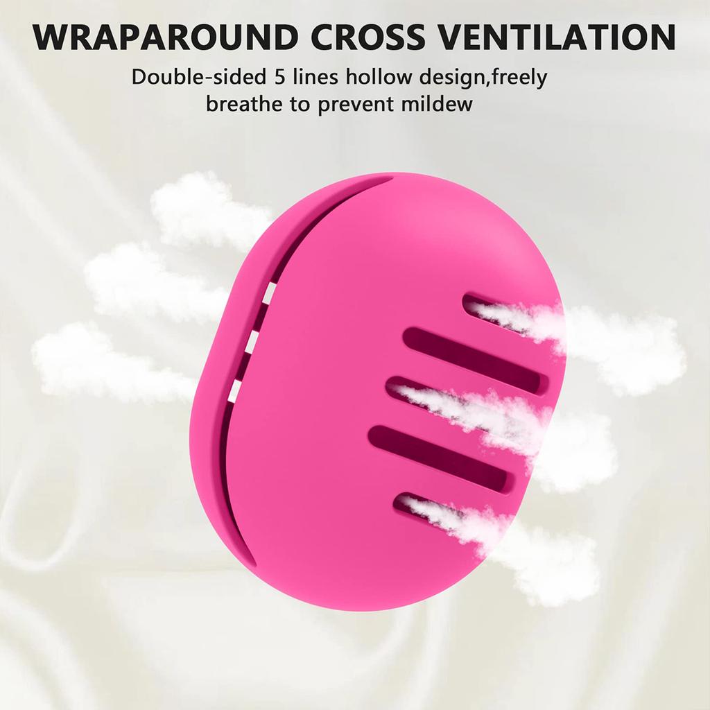 Premium 1PC Eco-friendly Silicone Porous Beauty Egg Storage Set Puff Storage Box Reusable Travel Portable Organizer.-zmt