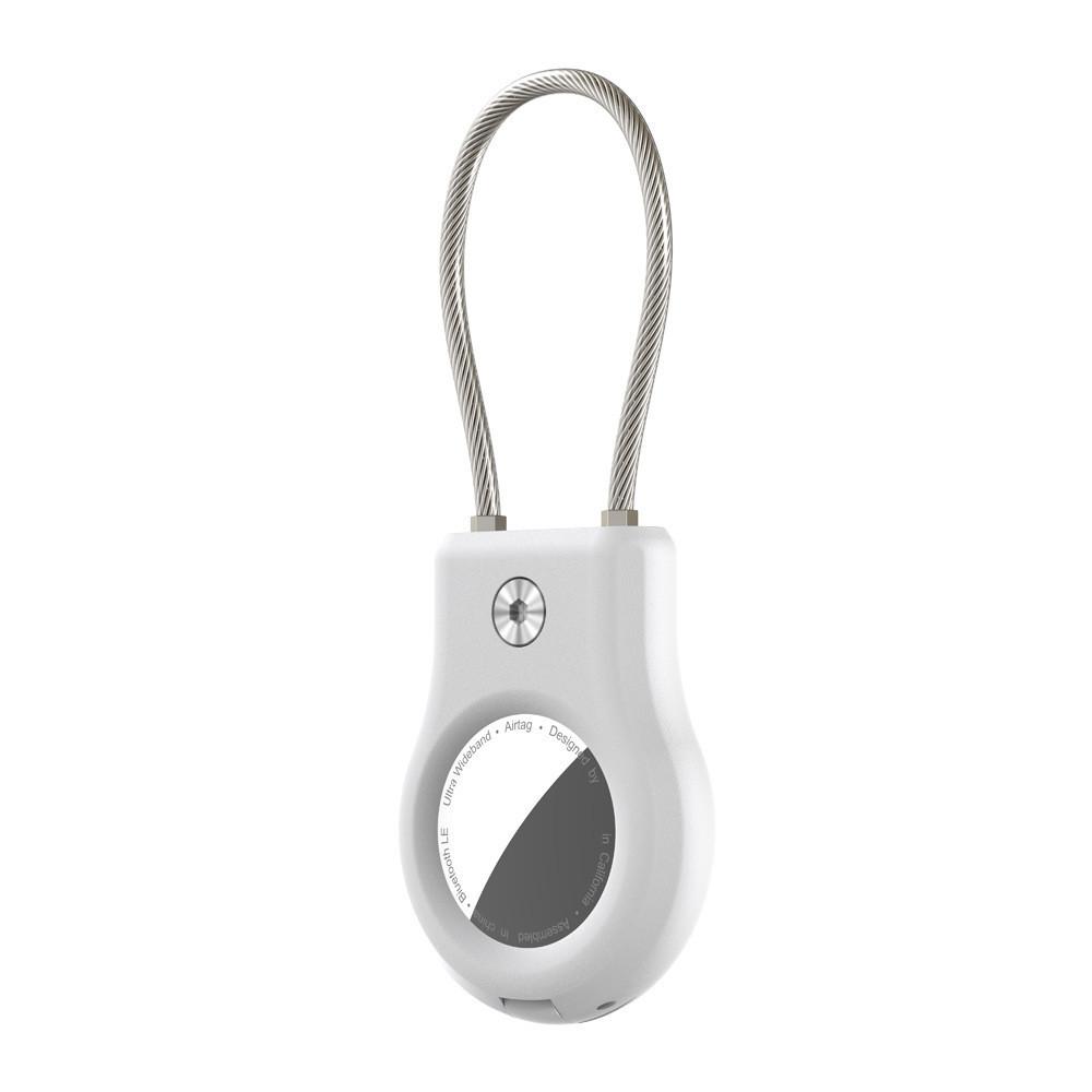 HdoorLink For Apple AirTag Tracker GPS Locator Keychain Protector Cover Safety Lock Protective Case Anti Lost Secure Holder For AirTags