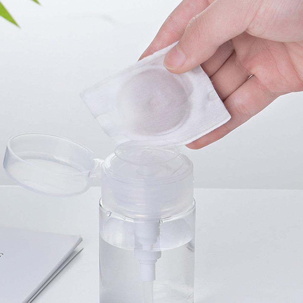 6 Pack Dust Proof Lid Push Down Pump Bottle Leakproof Empty Dispenser  Nail Polish