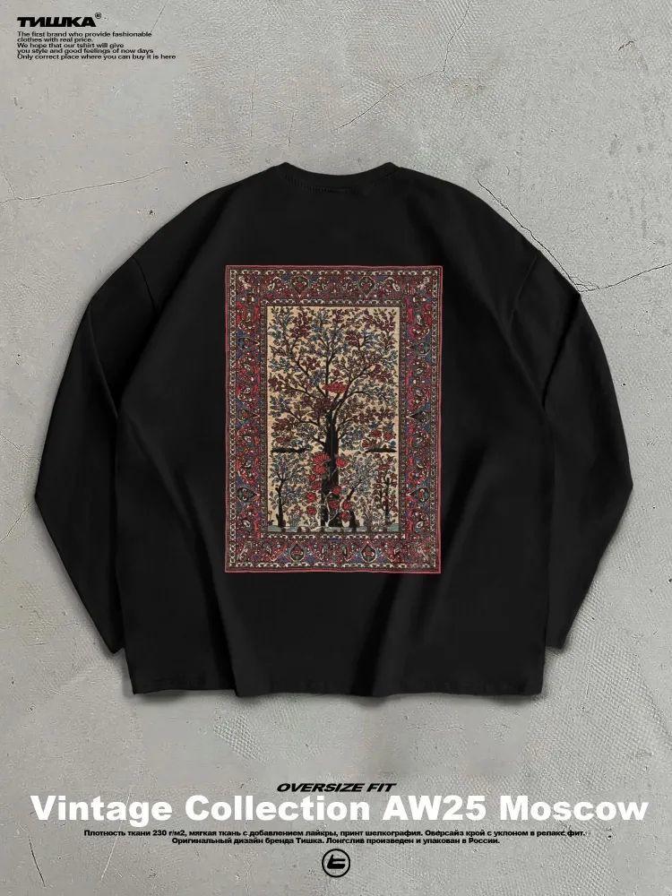 2025 Ретро Европейский и Американский 100% Хлопок Повседневный Универсальный Топ XXL чёрный