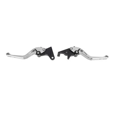 Par de Manetes de Embreagem de Freio de Motocicleta Liga de Alumínio CNC Ângulo Ajustável Freio Ergonômico