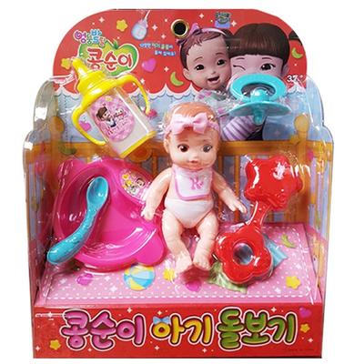Muñeca de niñera Kongsuni, colores mezclados, 1, Juguetes populares para niños coreanos