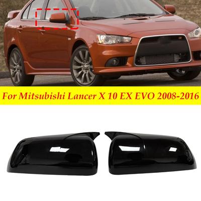 For Mitsubishi Lancer X 10 EX EVO 2008-2016 Side Door Rearview Mirror Cover Cap Trim Shell Sticker Car Styling Accessories Part