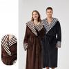 Winter Hooded Robe for Men Plush Long Bath Robes with Hood Cozy Warm Bathrobe Fuzzy Spa Robe With Pockets Men's House Coat Fluffy Fleece Robes
