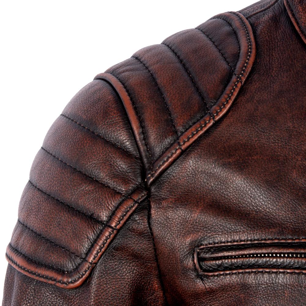 Black Men Leather Jacket Slim Fit Vintage Yellow/Red Brown Genuine Cow Men's Motorcycle Coat Biker Clothes Spring Autumn