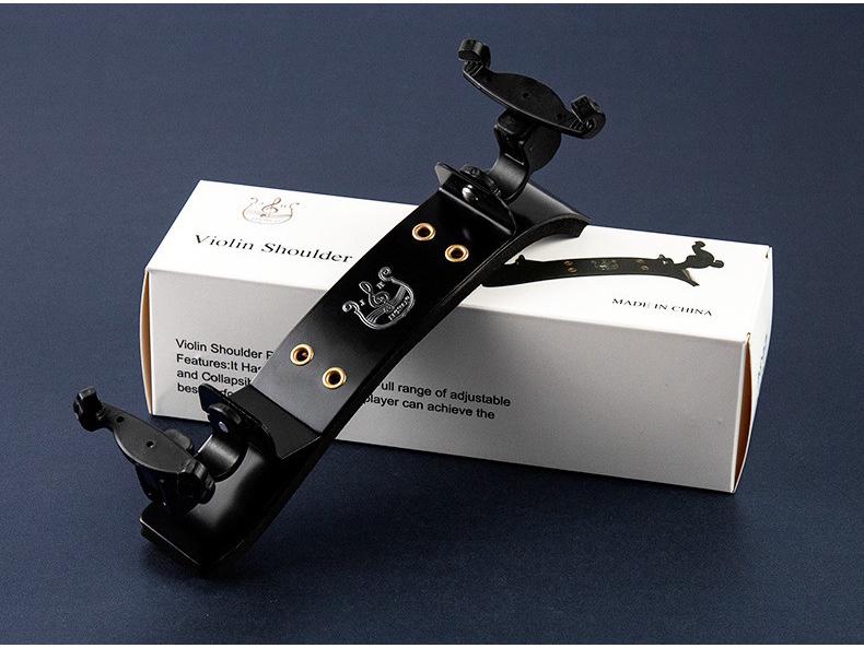 Green Beauty Adjustable Violin Shoulder Rest - Large, Load-Bearing, Kids' 4/4, 1/2, 1/4