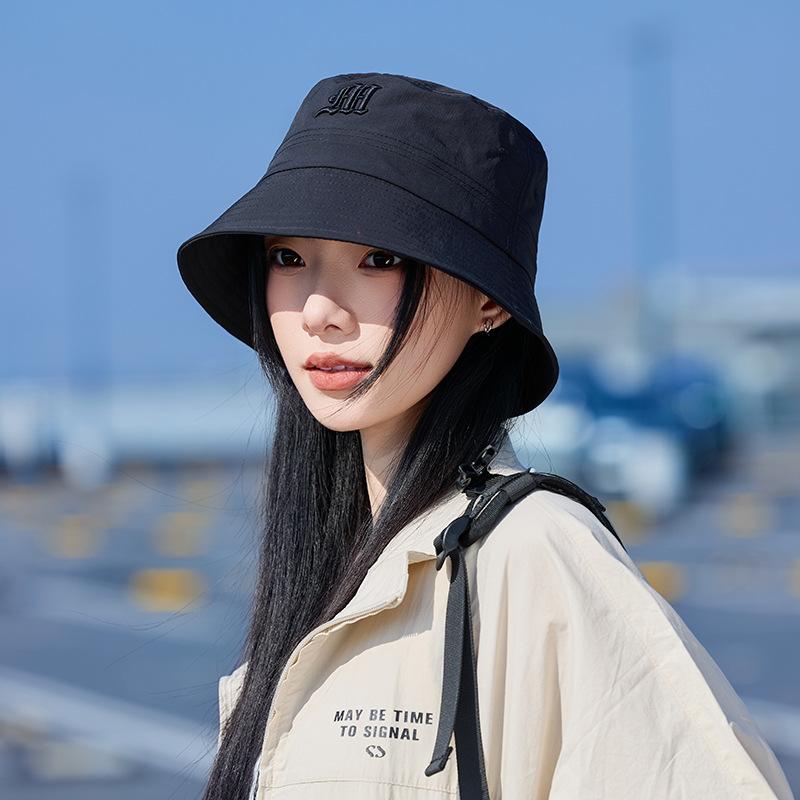 Women's Bucket Hat Spring Summer Hats For Women Men Embroidered Letter Sunscreen Sunshade Quick Dry Fisherman Cap Travel Outdoor