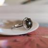 Серебряное кольцо с натуральным раухтопазом (дымчатым кварцем) 3.425ct, вес изделия 2,38 гр (2207276)