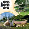 Awning Pull Strap 6 Pieces Awning Fixing Straps With Storage Bag Thickened Sunshade Fixing Rope Camping Accessories For Moving
