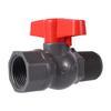 PVC Ball Valve 3/4" 1" Female Thread Male Thread Valve Switch Garden Irrigation Water Pipe Joint Internal to External Thread 1Pc