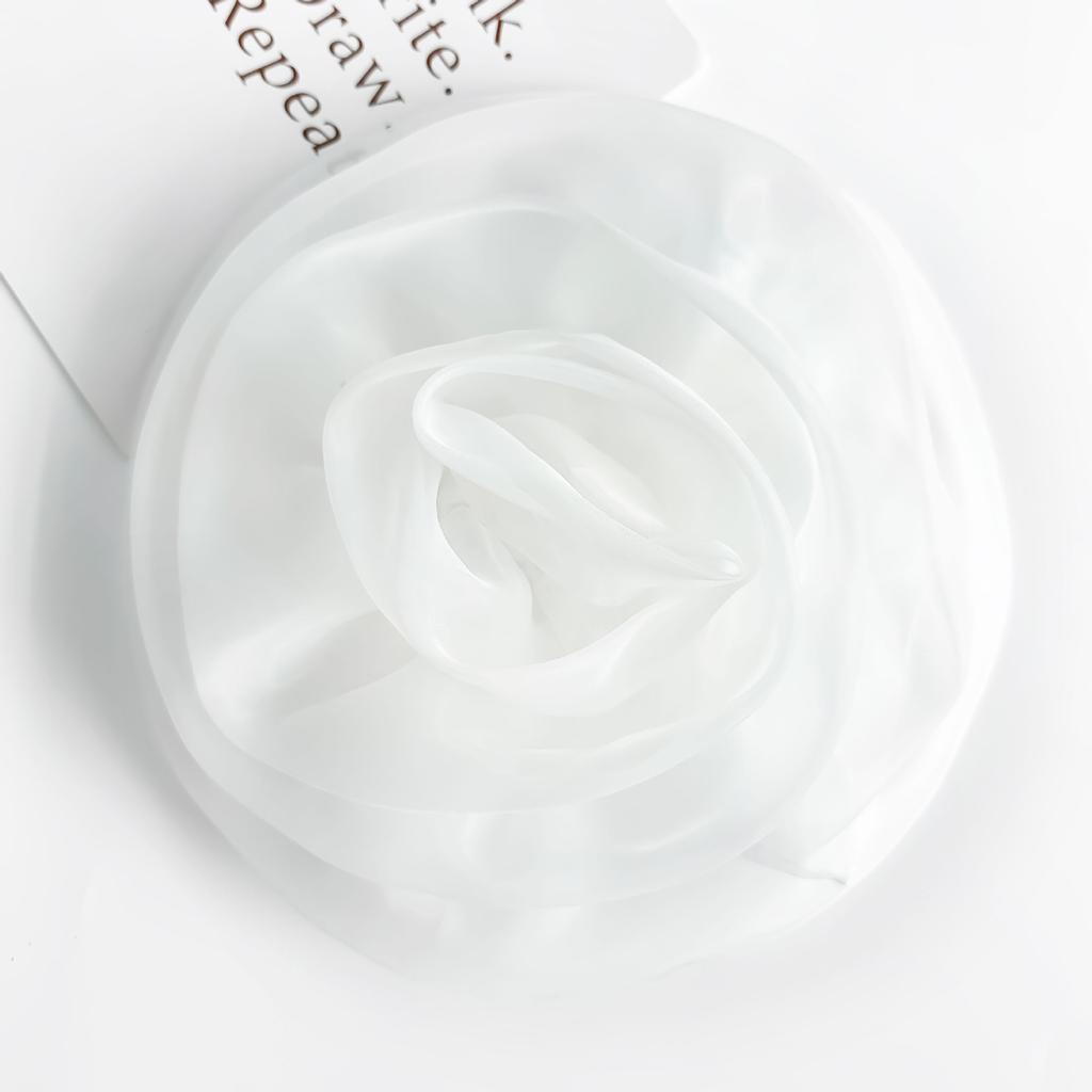 Color Organza Three-Dimensional Flower Corsage Decorative Cloth Sticker Handmade Diy Jewelry Accessories Simulated Flower Clothing Accessories