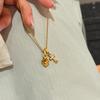 Zircon Cross Pendant Necklace - High-End Clavicle Chain with Cold Style for Women