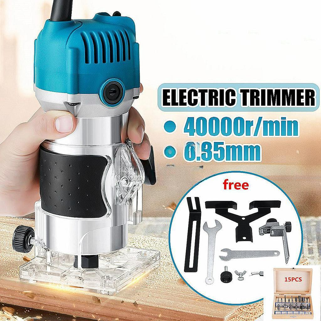 

Дерево Электрический Триммер Дерево Ламинат Пальмовый Фрезер 35000 об/мин Электрический Ручной Триммер Кромочный Фрезер Деревообрабатывающий Инструмент 1280 Вт