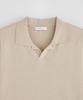 STCO Diems Linen Blend Open Collar Short Sleeve Knit_Beige (Classic Fit)_Dktxb11Csd