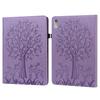 Applicable To Lenovo Tab M9 Tablet Leather Case, Honor Pad X9 Solid Color Embossed Card Holder Protective Case P11