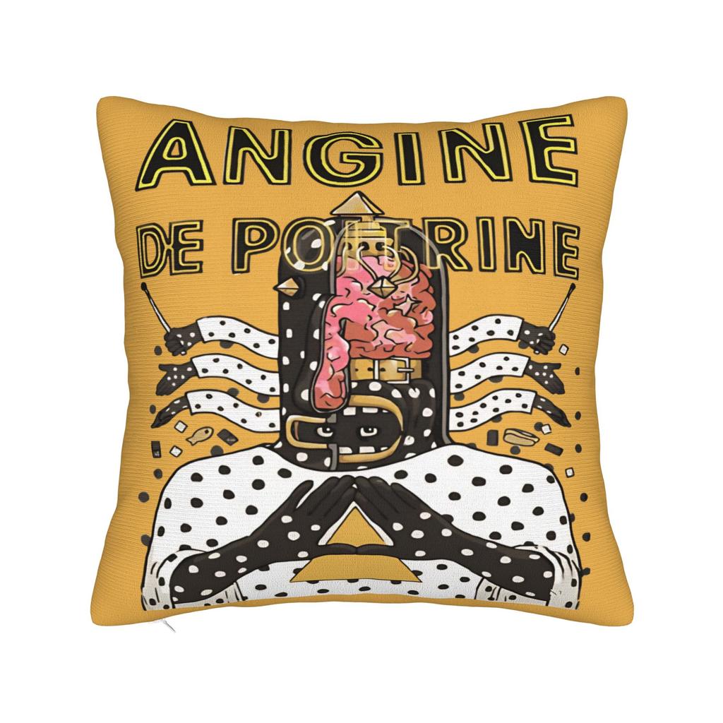 Angine De Poitrine Square Pillow Covers Polyester Car Sherpa Mantra Cushion Cover Cute Decor Throw Pillow Case