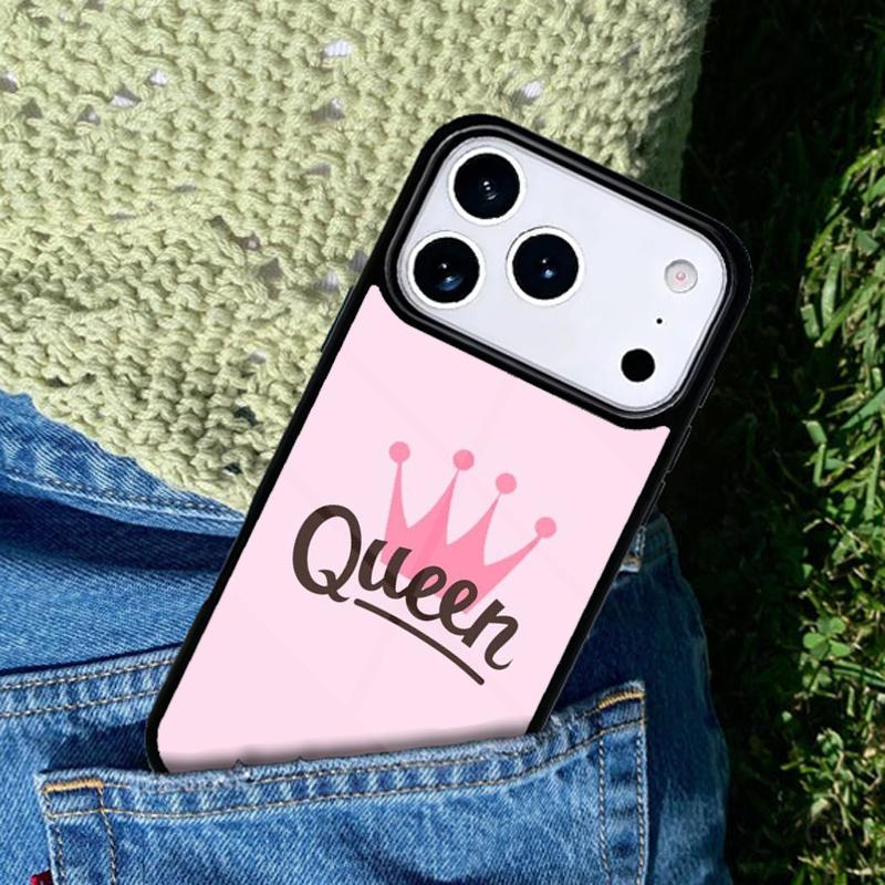Queen Princess Crown Mobile Phone Case Compatible with IPhone 17 16 15 14 13 12 11Pro Max 17 Air Cover