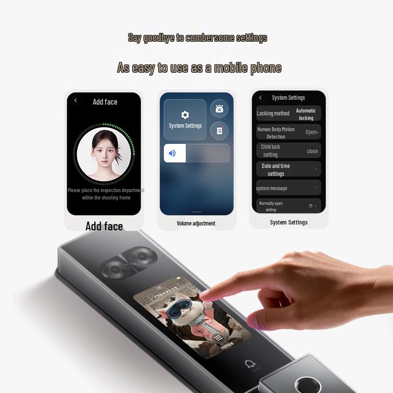 TCL K11 Pro AI Smart Door Lock with Dual Screen & Face Recognition