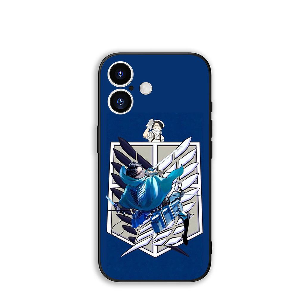 Coque Cover for OPPO A80 A60 A40 A38 A79 A16 A17 A58 A78 A94 A95 A57 A15 A74 A53 A96 A98 Case Attack On Titan Levi Eren Jaeger