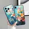 Simple Flower Case for Apple iPhone 17 Pro Max 11 XR XS MAX 16 Air 13 12 15 Pro 7 8 14 Funda Phone Cover