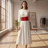 Women’s Elastic Wide Waist Belt Retro Classic Style Statement Piece Match for Long Shirts and Dresses