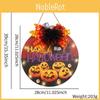 New Stylish Halloween Welcome Sign Wreath With Spooky Spider And Pumpkin Decor