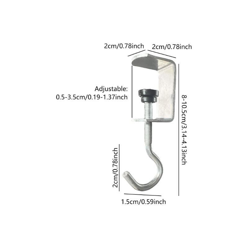 Set Of 4/6 Convenient Table Hooks Space Saving Table Bag Holders Multifunctional Hook For Home And Office Organization