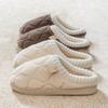 Autumn and Winter Plush Cotton Slippers Indoor Home Non-slip Soft Sole Piled Thickened Couple Warm Cotton Shoes