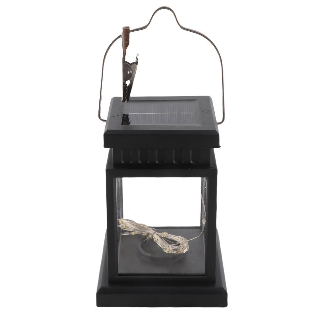 Solar Lantern Lights Outdoor LED Solar Table Lamp Hanging Lantern with Clip for Garden Patio Landscape Decoration