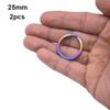 2pcs Multisizes Titanium Alloy EDC Key Chain Portable Key Holder  Camping Travel Hanging Tool