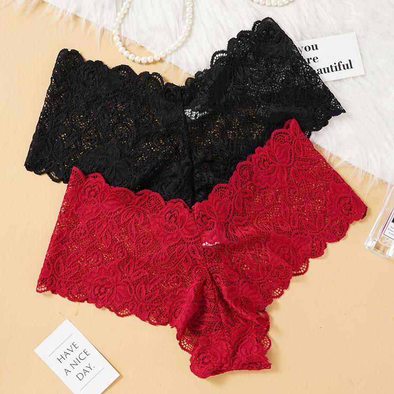 Women Sexy Lace Low Rise Thongs Hollow Out Mesh Panties Female Breathable Underwear Girls Intimates Underwear