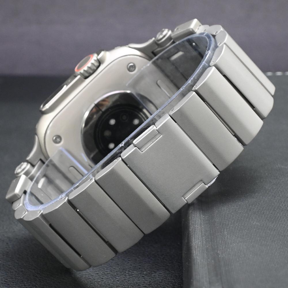Magnetic Titanium Strap for Apple Watch 49mm 46mm 45mm 44mm Luxury Band for Iwatch Series 11 10 9 8 7 Se 6 5 Ultra 3 2 Bracelet