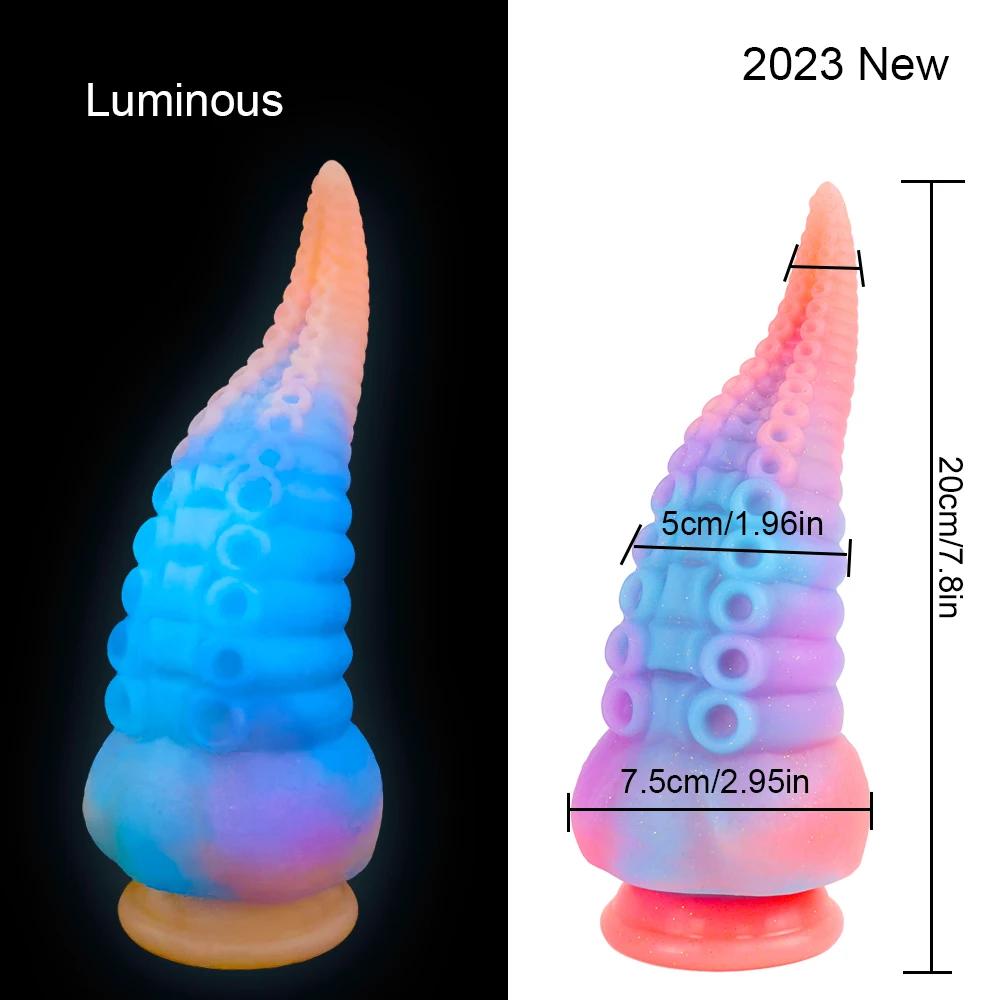 Huge Silicone Anal Dildo for Women Masturbation Octopus Tentacle Anal Plug Prostate Massage Buttplug Sex Toy 18+ Anal Dilatation