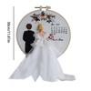 Wedding Embroidery Punch Needle Set Embroidery Wedding Kit With Hoops And Color Threads For Beginners Adults Lovers Propose