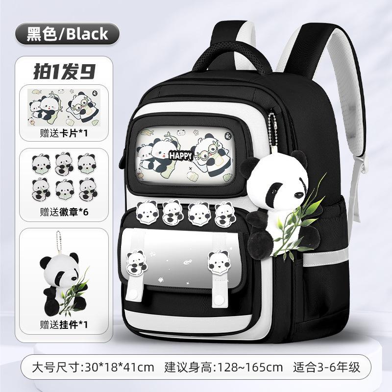 School bag new bag children's primary school students 1-6 backpack burden reduction backpack