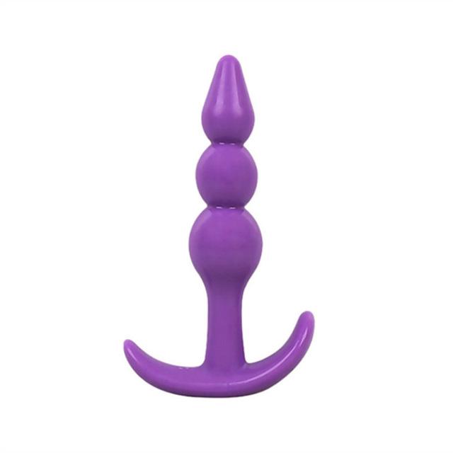 Měkký silikonový anální dildo na tupo masážní přístroj na prostatu Produkty pro dospělé homosexuály Perličky na anální kolíky Sexuální hračky