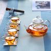 6 PCS / Coffee Cup High Borosilicate High Temperature Resistant Glass Small Cup Thickened Heat Resis