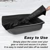Utility Jet Sled Cover, 57.09x27.56x7.87in 600D Oxford Cloth Ice Fishing Jet Sled Cover Waterproof Sun-Protection Deer Sled Travel Cover for Outdoor