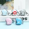 Premium Windproof Duck Helmet Keychain with Star Design