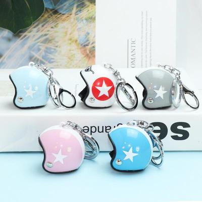 Premium Windproof Duck Helmet Keychain with Star Design