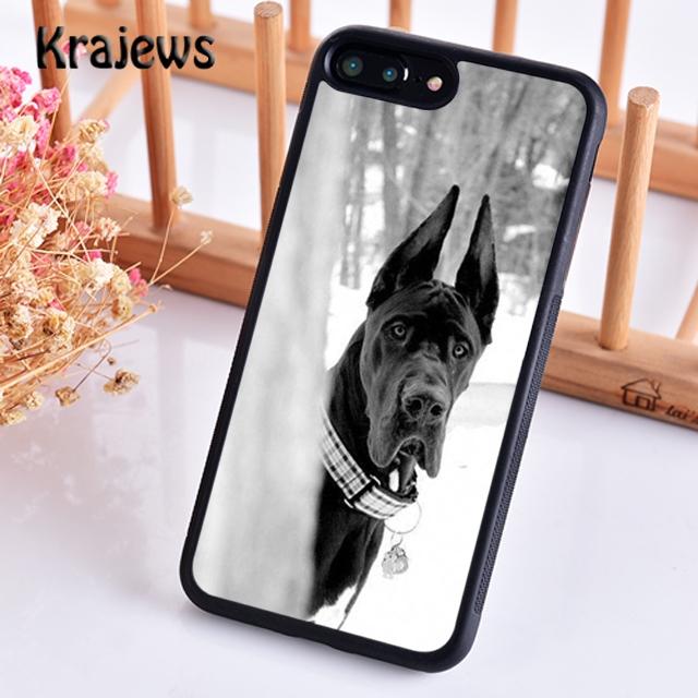 Krajews Great Dane Dog Breed Phone Case Cover For iPhone 17 Air 16 15 14 Plus 11 12 13 Pro Max Coque Shell Fundas