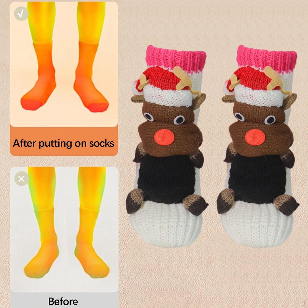 Animal Socks Christmas Gifts Casual Soft Thick Mid Tube for Living Room