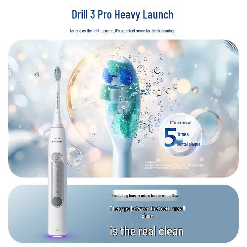 

Philips DiamondClean 3 Series Sonic Electric Toothbrush CN plug (adapter included)
