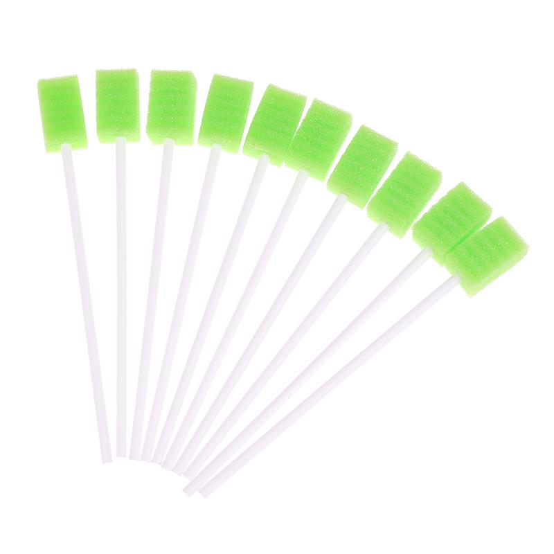 10 Pezzi Pulizia Denti Bocca Dentale Monouso Pulizia Denti Cura Orale Spugna Tampone Piccola Spugna Spazzolino