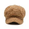 Fashion Lamb Wool Berets for Women Autumn Winter Painter Hat Octagonal Cap