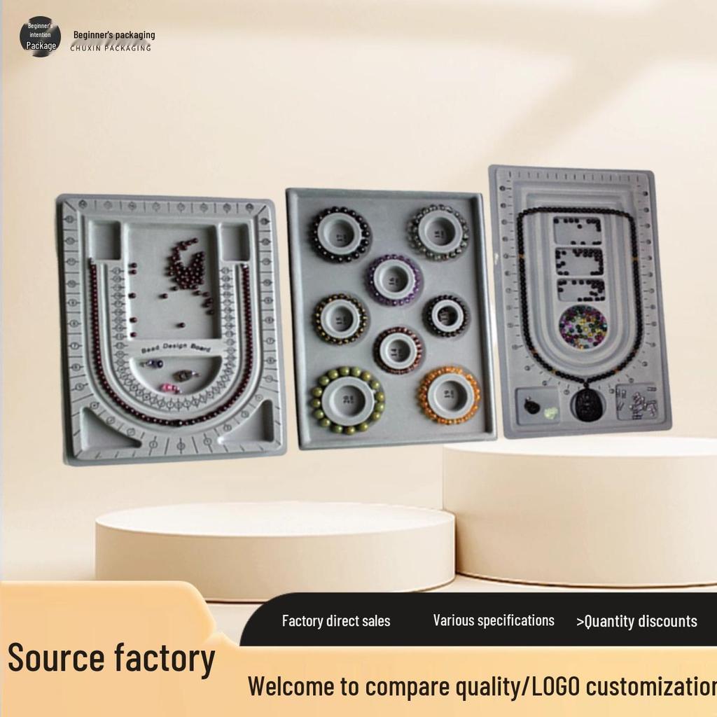 DIY Jewelry Design Plate: Bracelet & Necklace Measuring Tray with Beading Scale