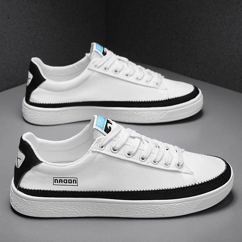 Men Canvas Shoes Casual Sneakers Fashion Lace Up Flat Comfortable Outdoor Footwear Skateboard Tenis Masculino Zapatillas Hombre