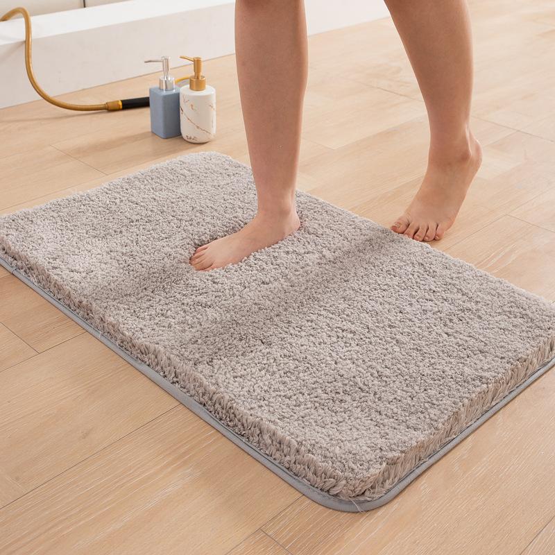 Thickened Velvet Carpet Kitchen Bathroom Absorbent Non-slip Mat
