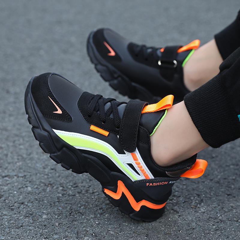 Dziecięce buty na co dzień Unisex lekkie buty studenckie do biegania skórzane buty sportowe dziecięce chłopięce rekreacyjne tenisówki