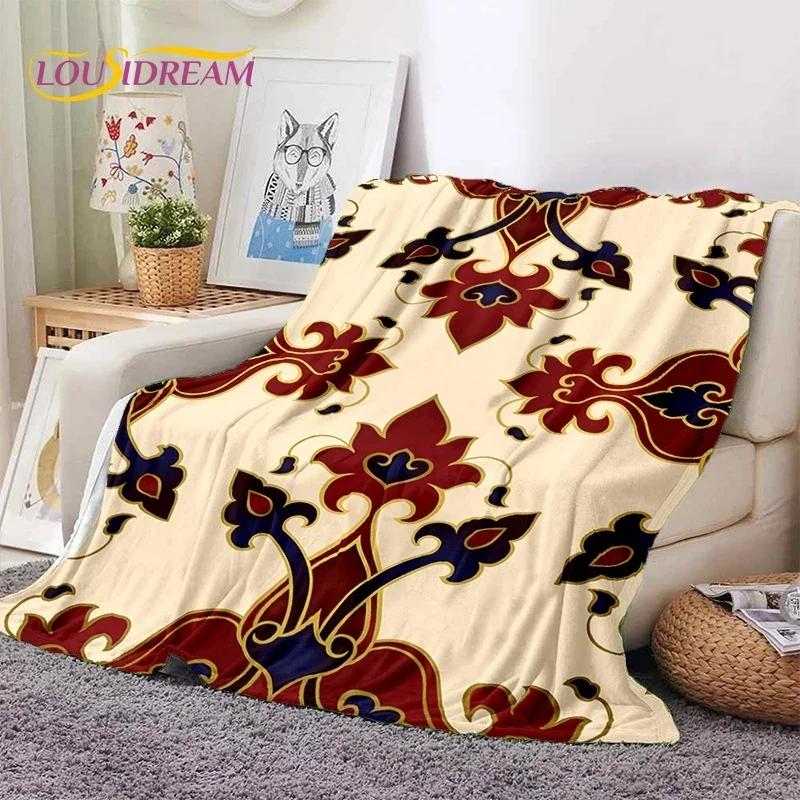 3D Neueste Nordisch Türkisch Böhmisch Keltisch Weiche Flanelldecken, Überwurfdecke Bequeme Decke für Picknick Betten Sofa Zuhause Schlafzimmer